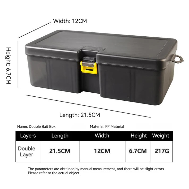 Double Layer Lures Hook Minnow Bait Storage Case Multifunctional Fishing Tool