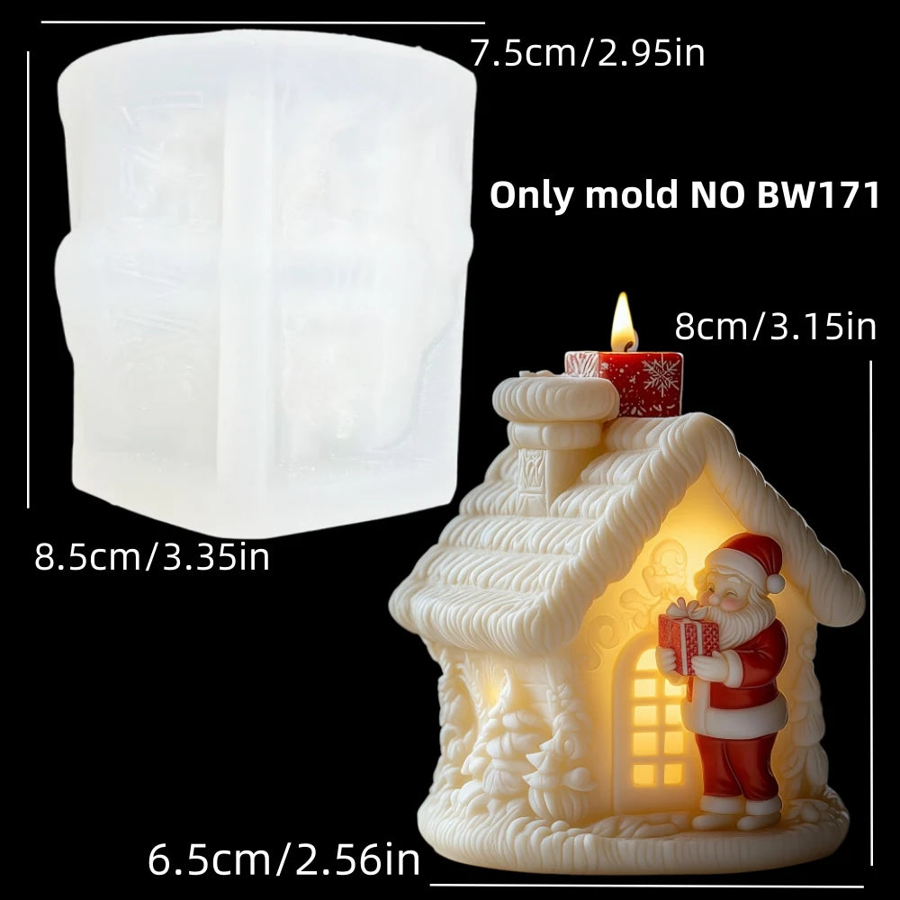 Christmas House Fragrance Candle Silicone Mold