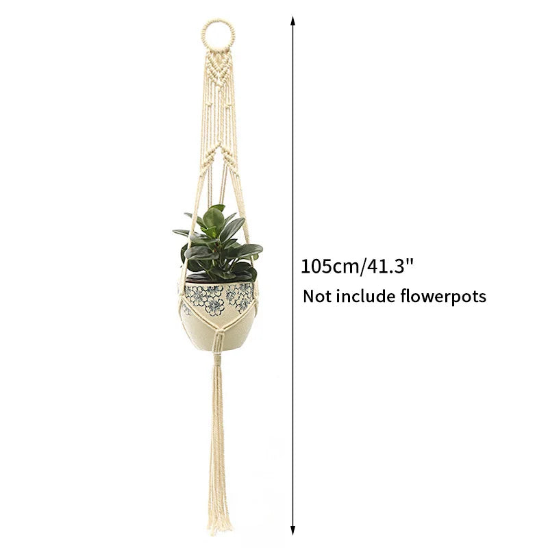 Plant Hanging Basket Handmade Macrame