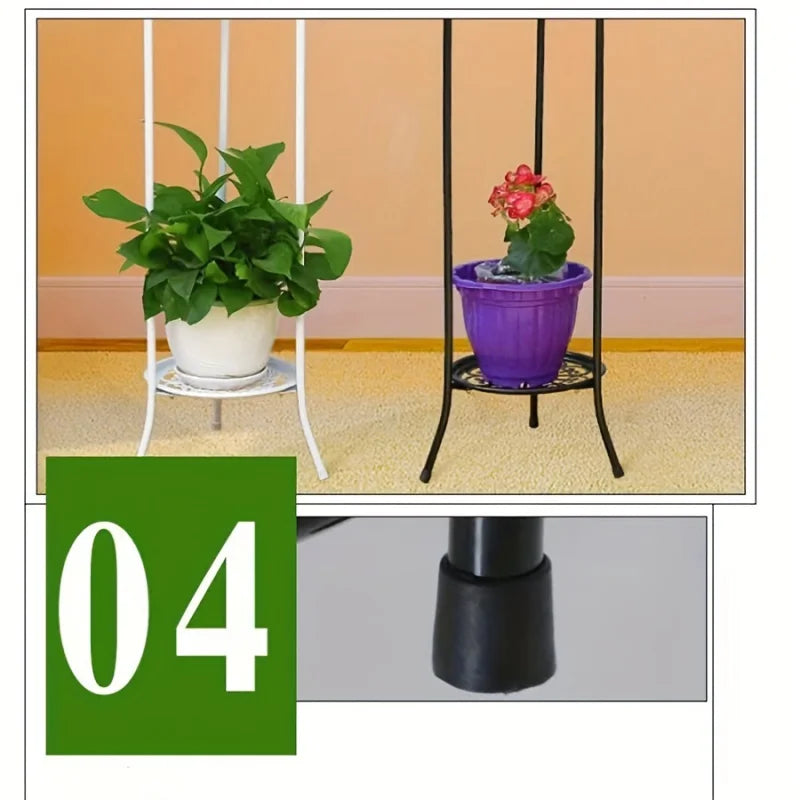 1 Pack, 2-Tiered Tall Metal Plant Stands