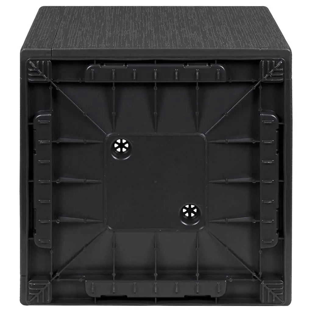 Dark Grey Plastic Flower Box 14.17 X 14.17 X 13.78 in for Flower Pots & Planters