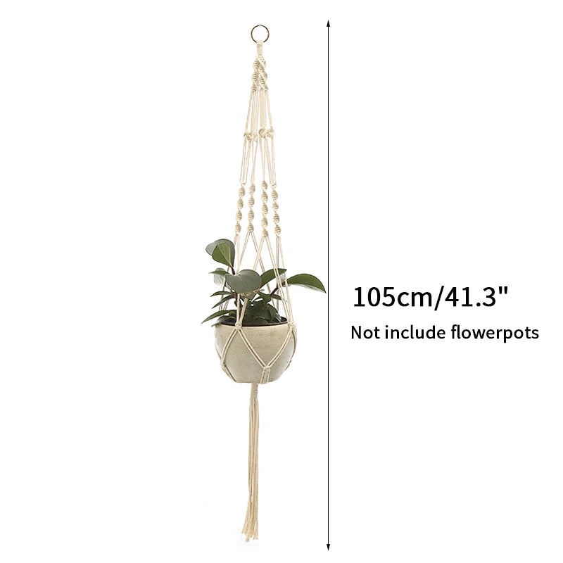 Plant Hanging Basket Handmade Macrame