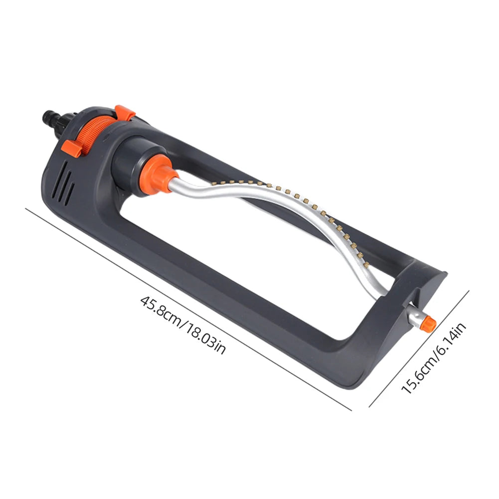 Lawn Sprinkler 4 Modes Water Sprayer with 3/4in Connector Aluminum Tube Swing Sprinkler for Large Area Coverage Yard Garden Lawn
