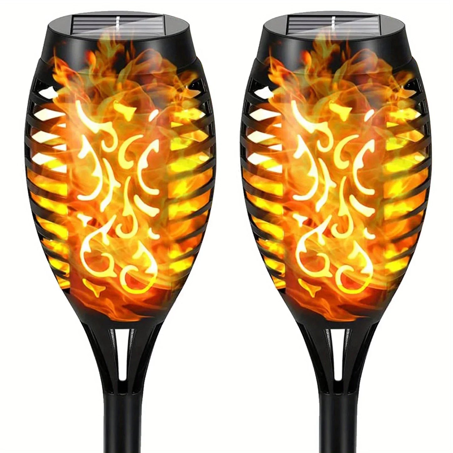 12 LED Solar Flame Torch Lights Outdoor – Waterproof Garden Lighting