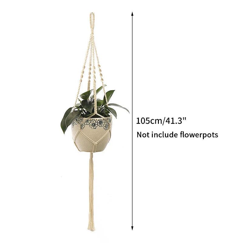 Plant Hanging Basket Handmade Macrame