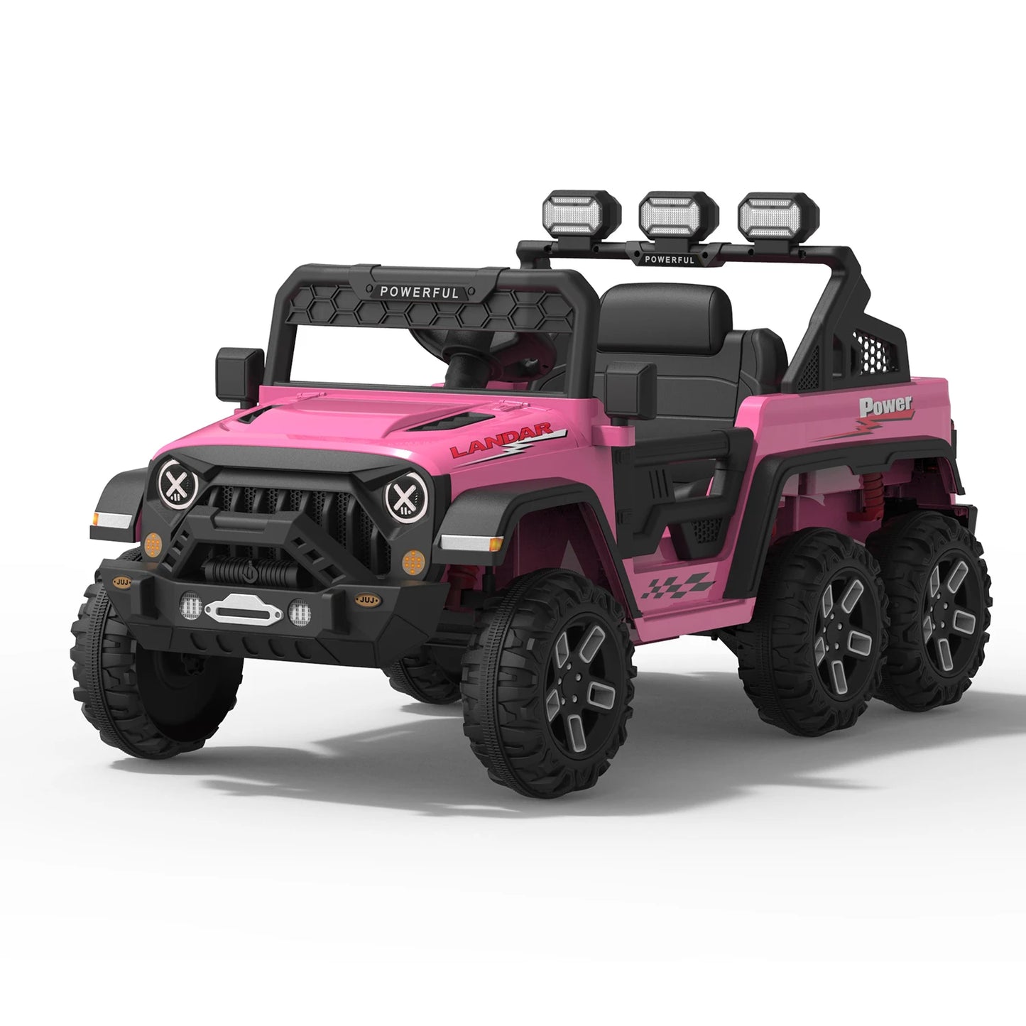 24V Ride on Car for Kids with Remote Control,6 Wheels, 4WD 3 Speeds,