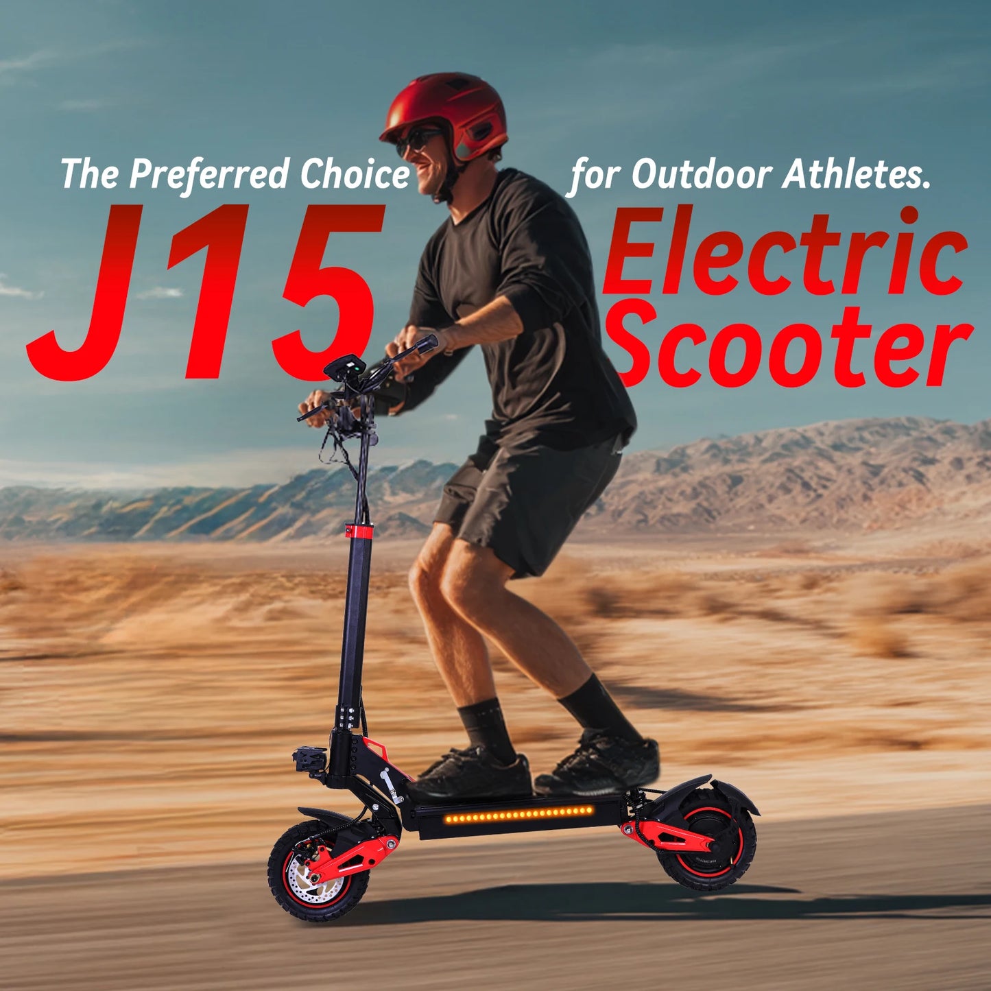 J15 Electric Scooter Adult 1600W Motor 11-Inch Off-Road tires 48V18AH Battery Max Speed 31mph Range 27-30 Miles Electric Scooter