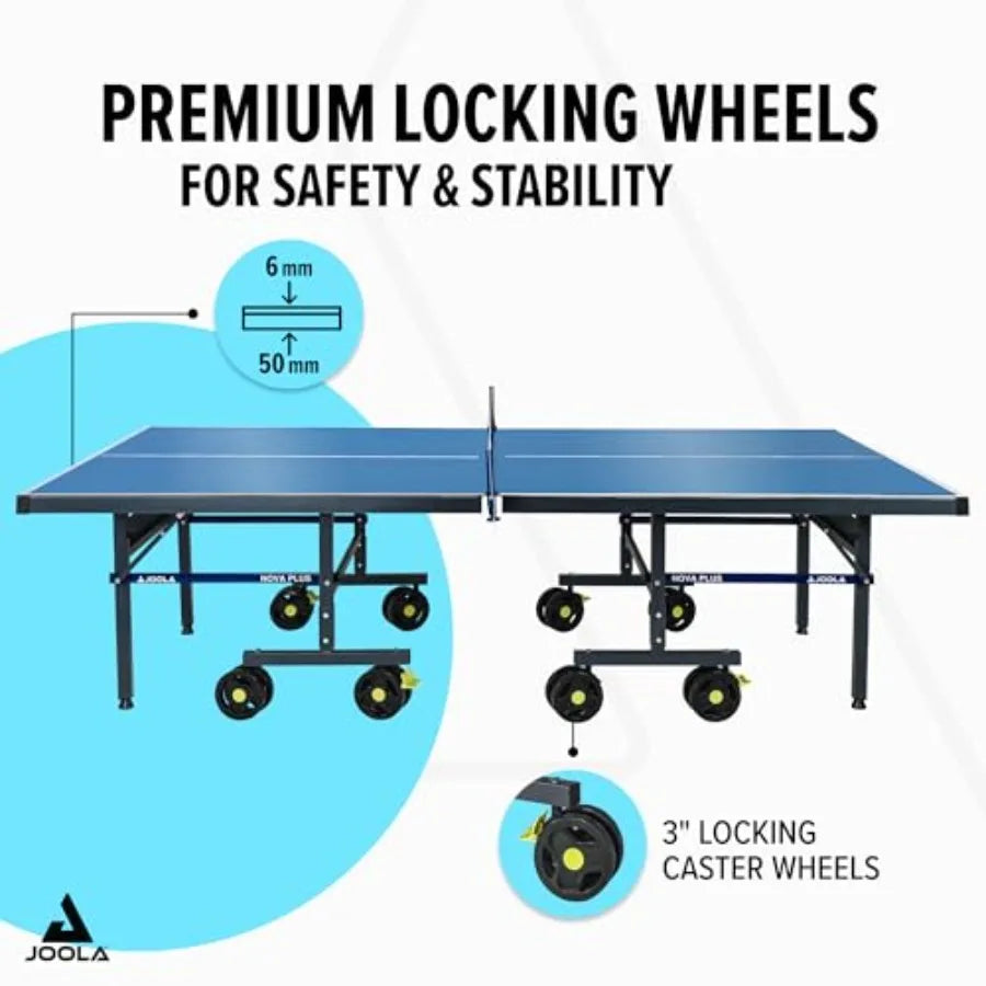 Outdoor Ping Pong Table with Water-Resistant Net Set Quick Assembly All-Weather Aluminum Composite Surface Tournament Quality I