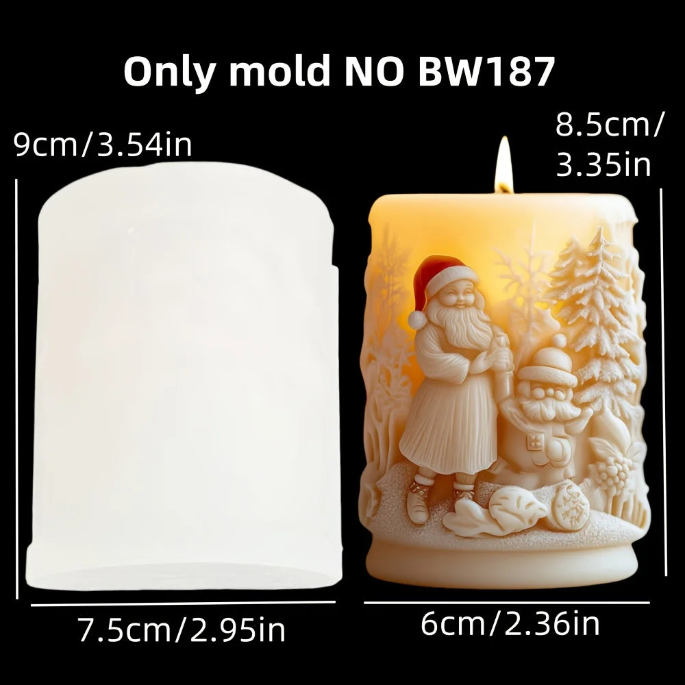Christmas House Fragrance Candle Silicone Mold