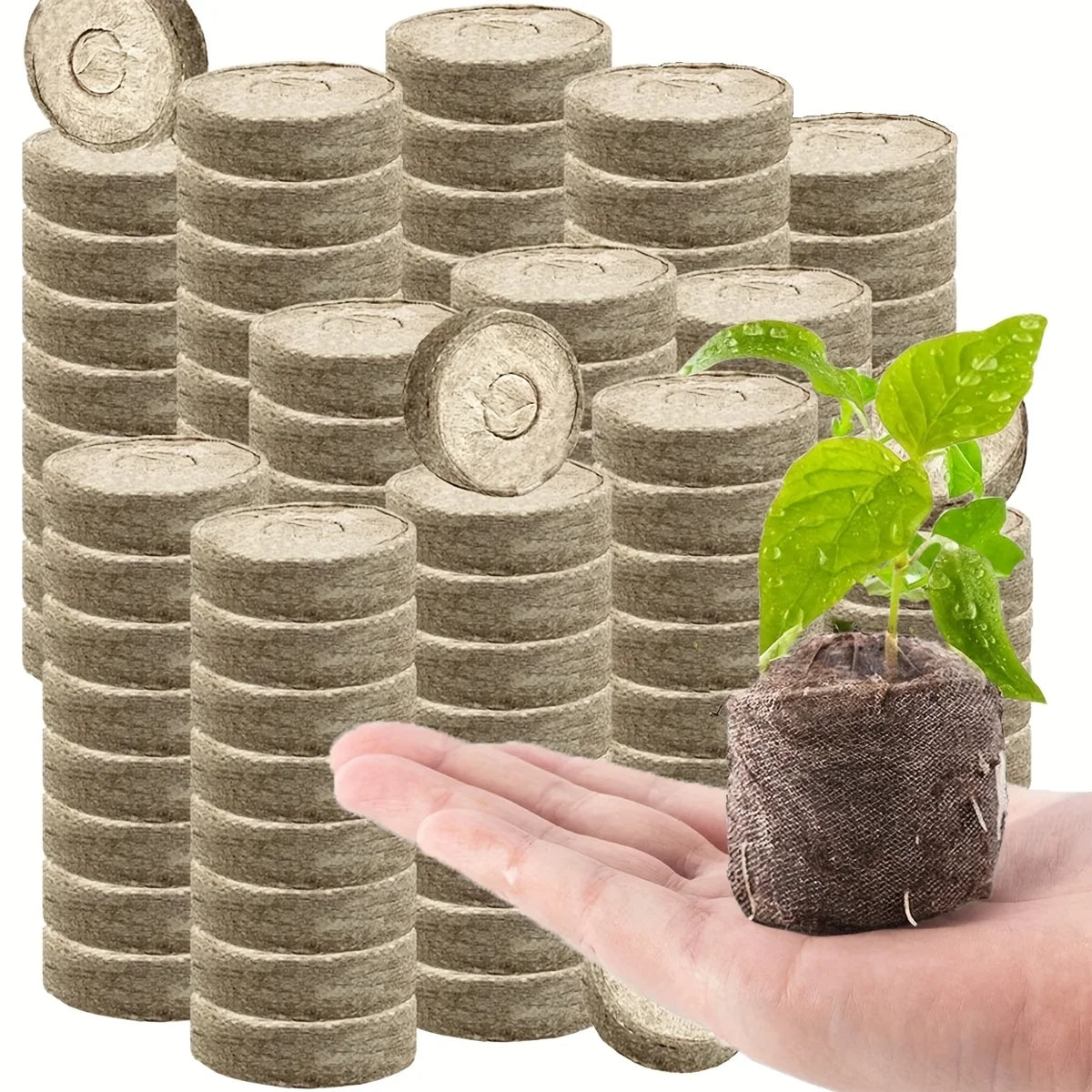 10PCS/20PCS/50PCS planting seedlings block plant starter pellets soil cubes compressed soil pellets media cubes starting pods pl