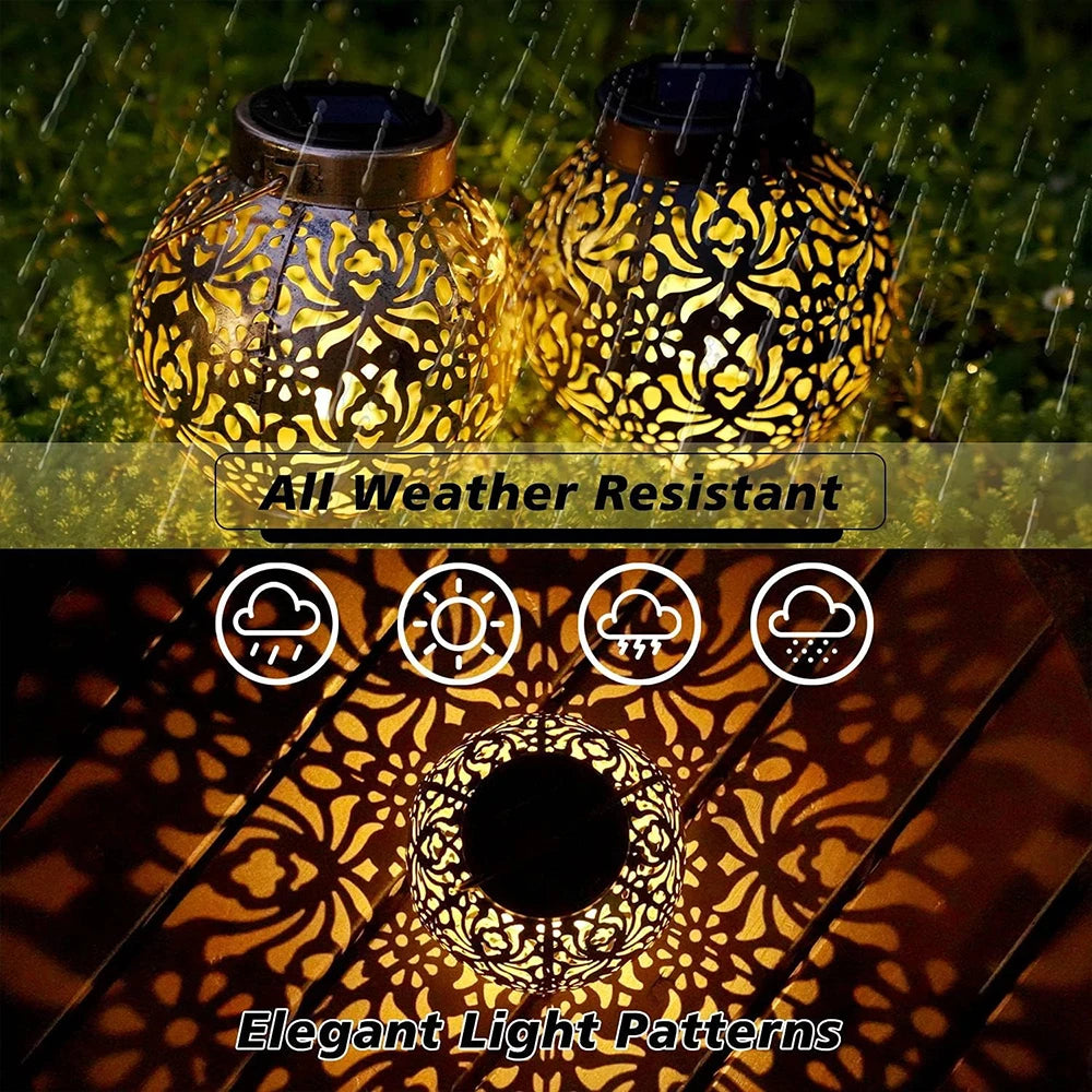 Solar Powered Pattern Lighted Ornaments