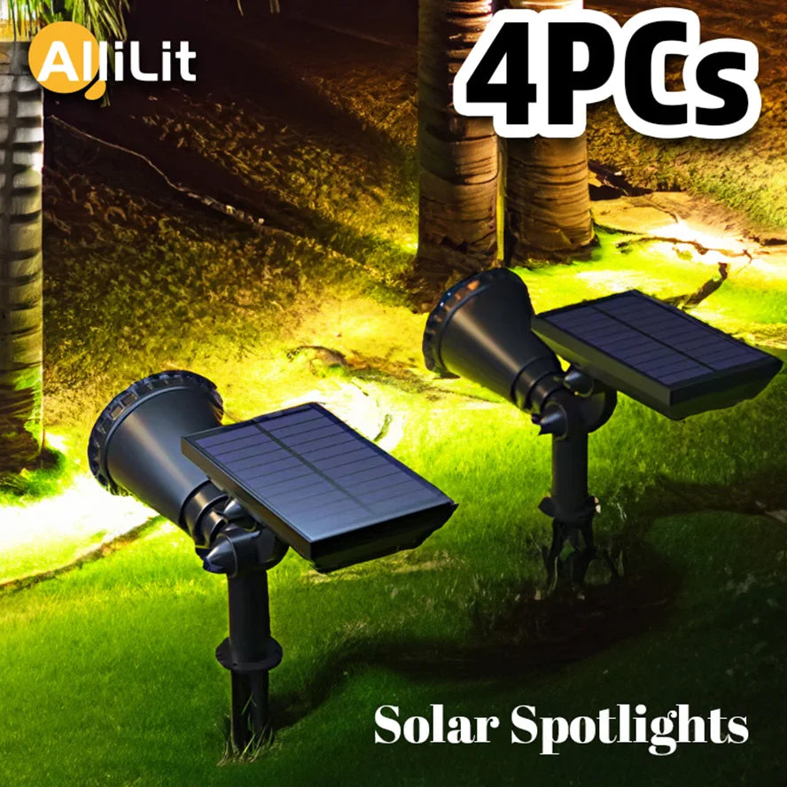 Solar Spotlights, Outdoor IP65 Waterproof, Spot Lights, Adjustable Brightness