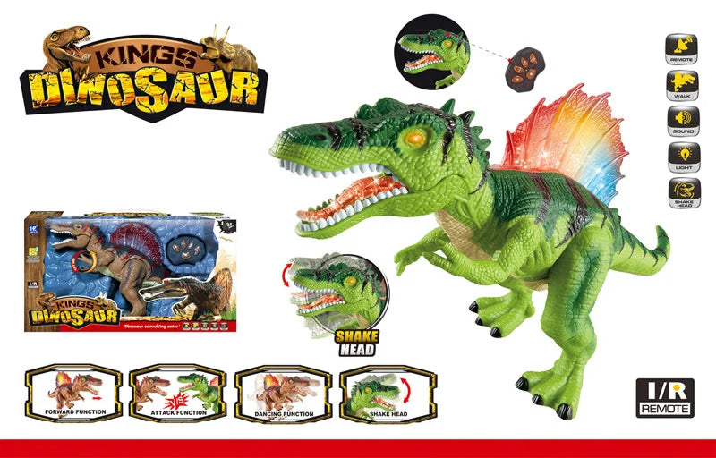 RC Dinosaur Kids Pet Toy Electric Spinosaurus Remote Control Animal Model