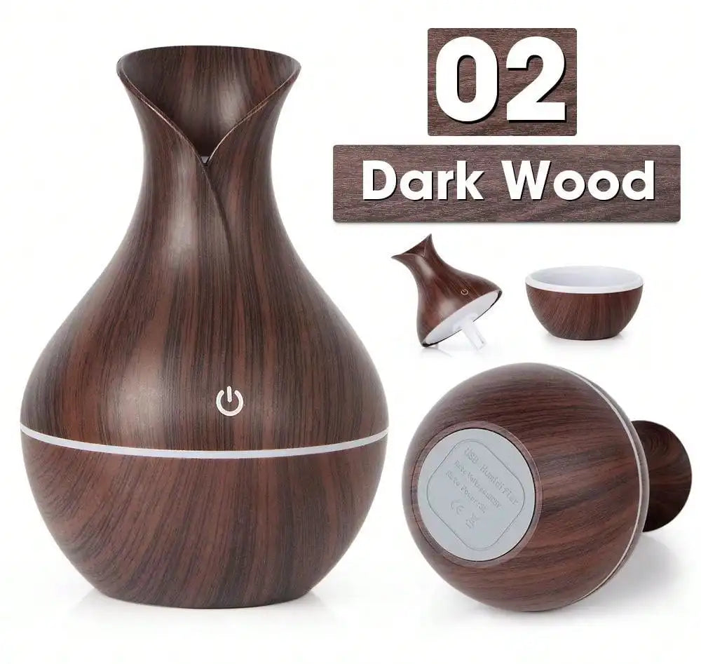 200ml Air Humidifier Essential Oil Diffuser USB with Colorful Light for home office car