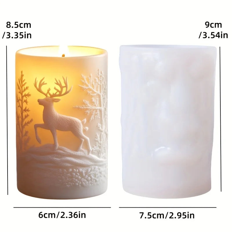 Christmas House Fragrance Candle Silicone Mold