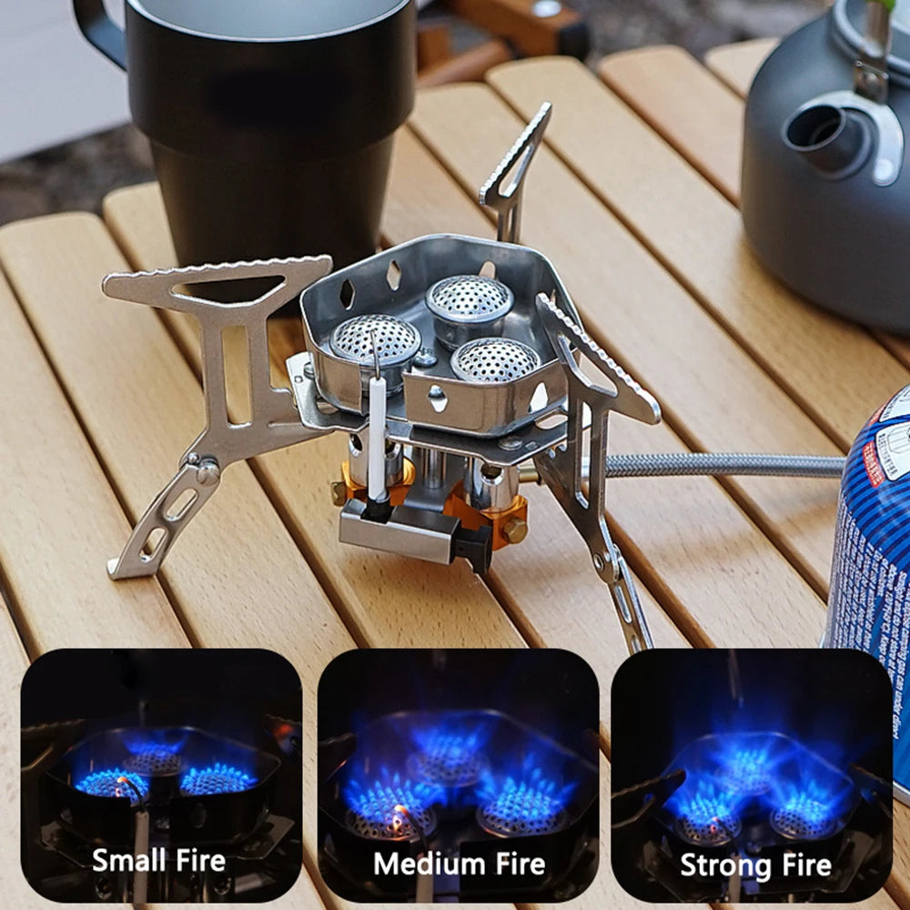Outdoor Camping Portable Windproof outdoor Head Stove Portable Burner 5800W