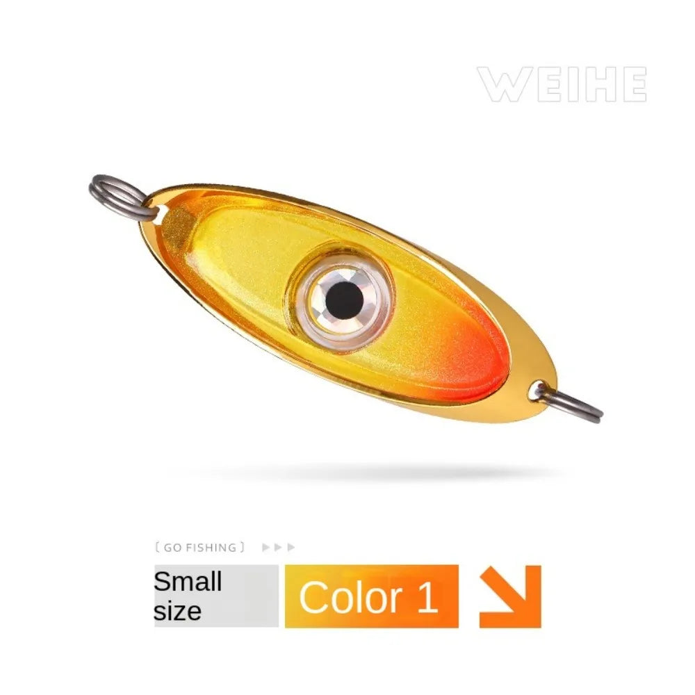 LED Deep Drop Underwater Flash Fluorescent Eye Shape Fishing Squid for Night Fishing