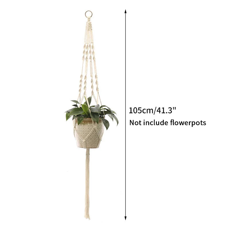 Plant Hanging Basket Handmade Macrame
