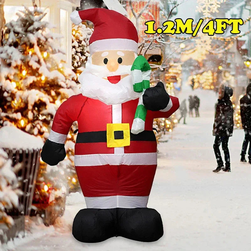 Christmas Decoration Inflatable  Snowman Built-in LED Lights Outdoor New Year Party Decor