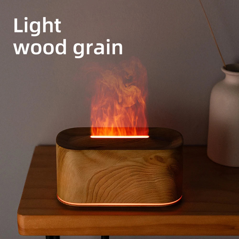 Essential Oil Diffuser Colorful Water Vapor Fire Humidifier for Aroma Therapy Room