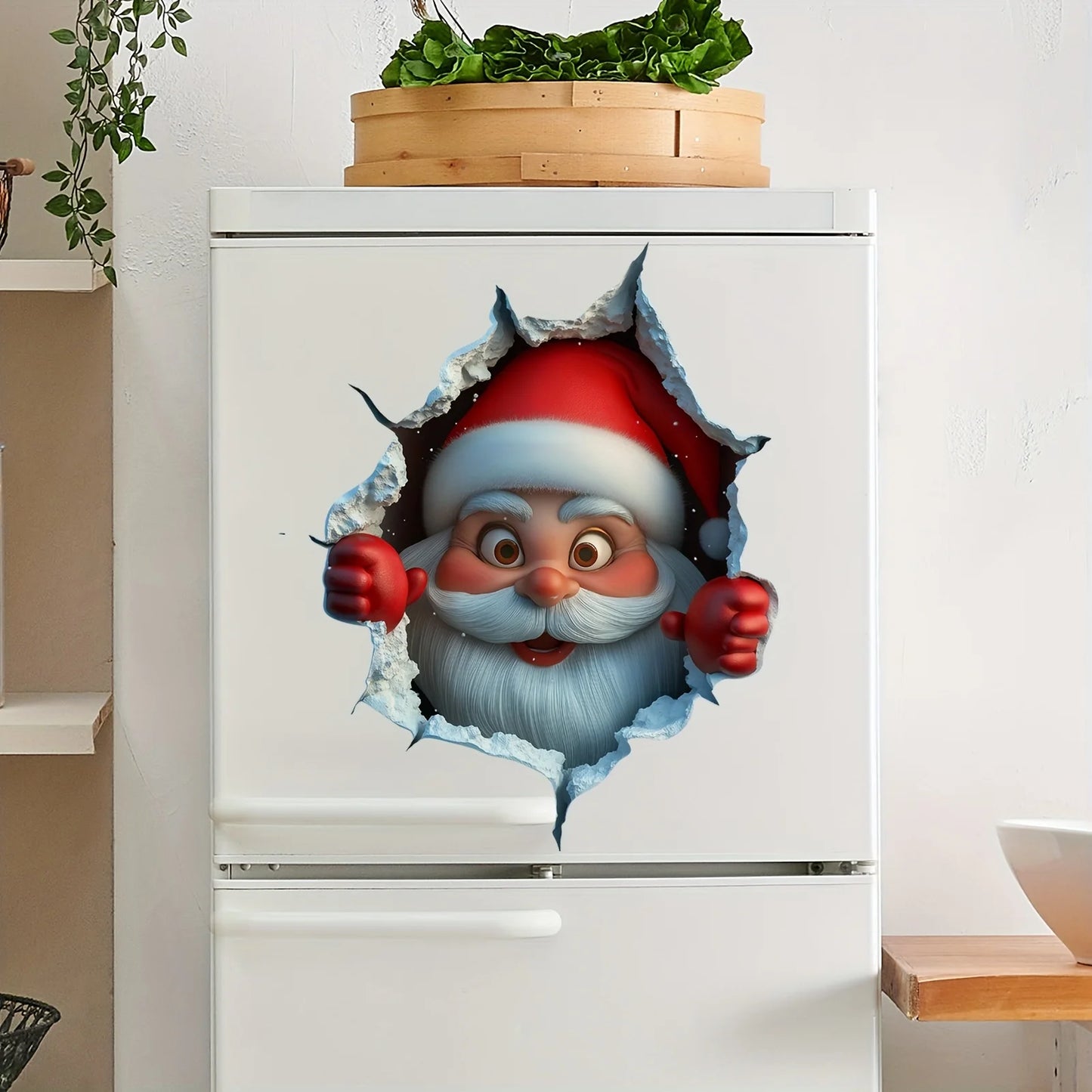 1pc Christmas Santa Wall Stickers PVC