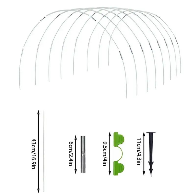 Greenhouse Hoops Long Greenhouse Hoops Grow Tunnel Garden Bed Stakes