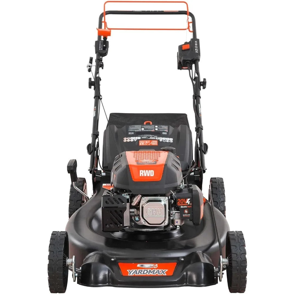 24" 201cc Self-Propelled Gas Lawn Mower – Electric Start, 6-Speed CVT, 3-in-1