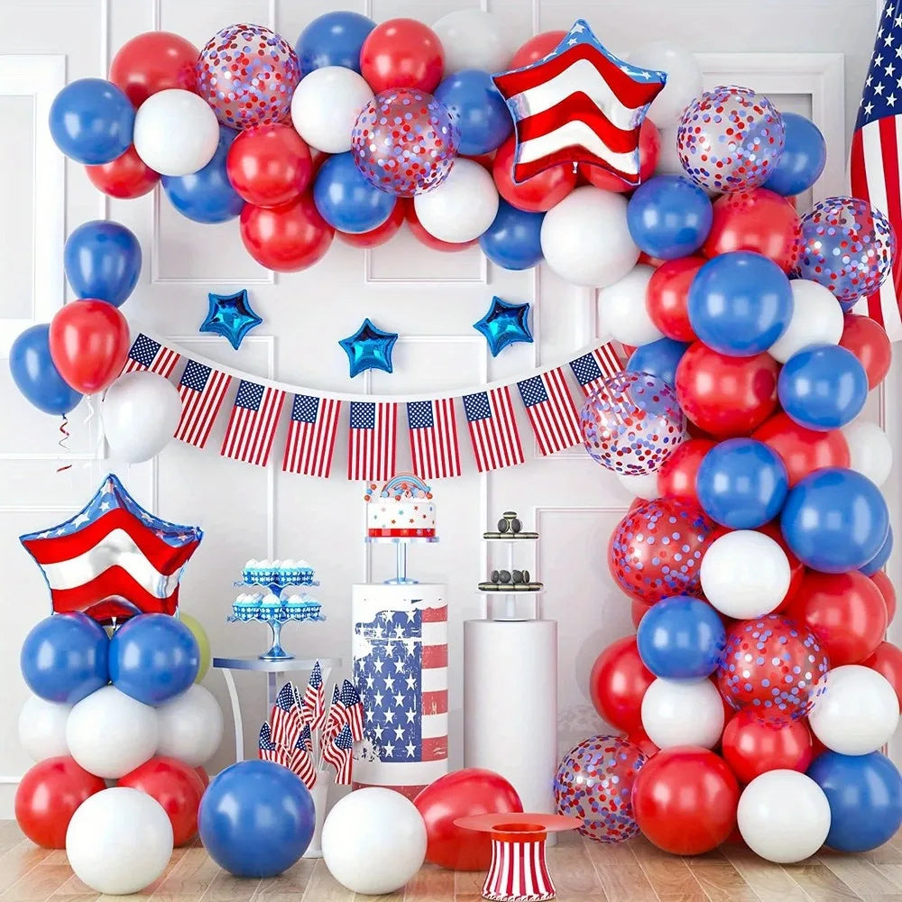 146PCS Independence Day Balloon Arch Set
