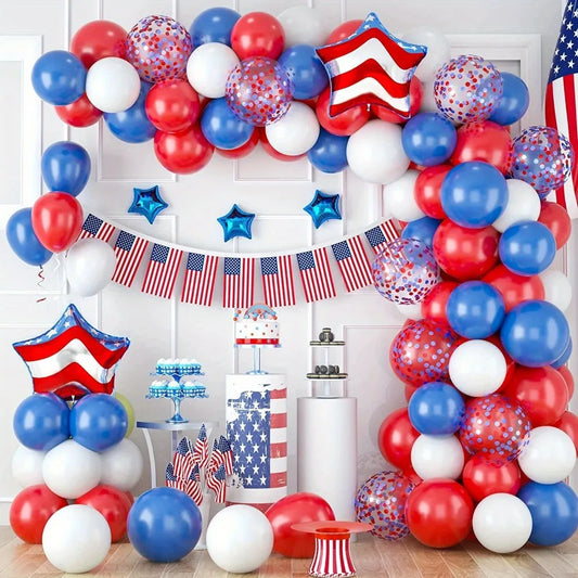 146PCS Independence Day Balloon Arch Set