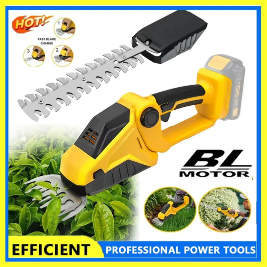 2 IN 1 Cordless Hedge Trimmer for DeWalt 20V Battery Garden Tools