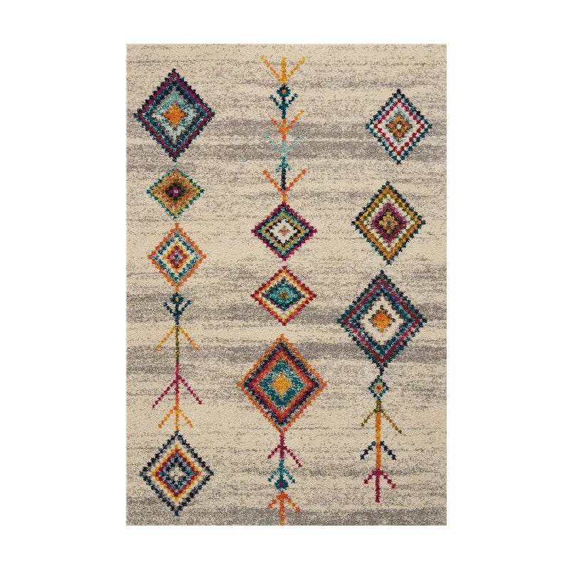 VIKAMA Washable Foldable Imitation Cashmere Carpet Entry Door Mat Persian Retro Style