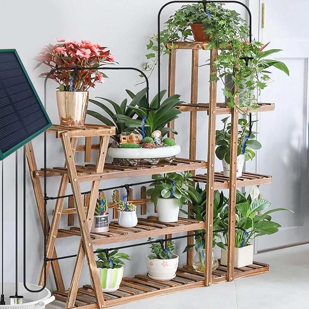 Solar Automatic Drip Irrigation System Timed Drip Hose Watering Device