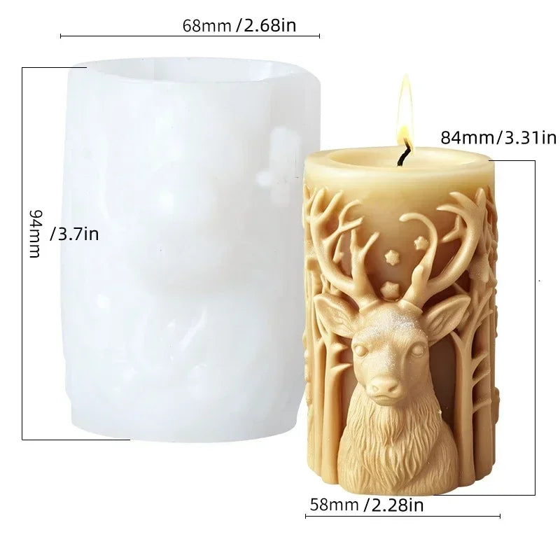 Christmas House Fragrance Candle Silicone Mold