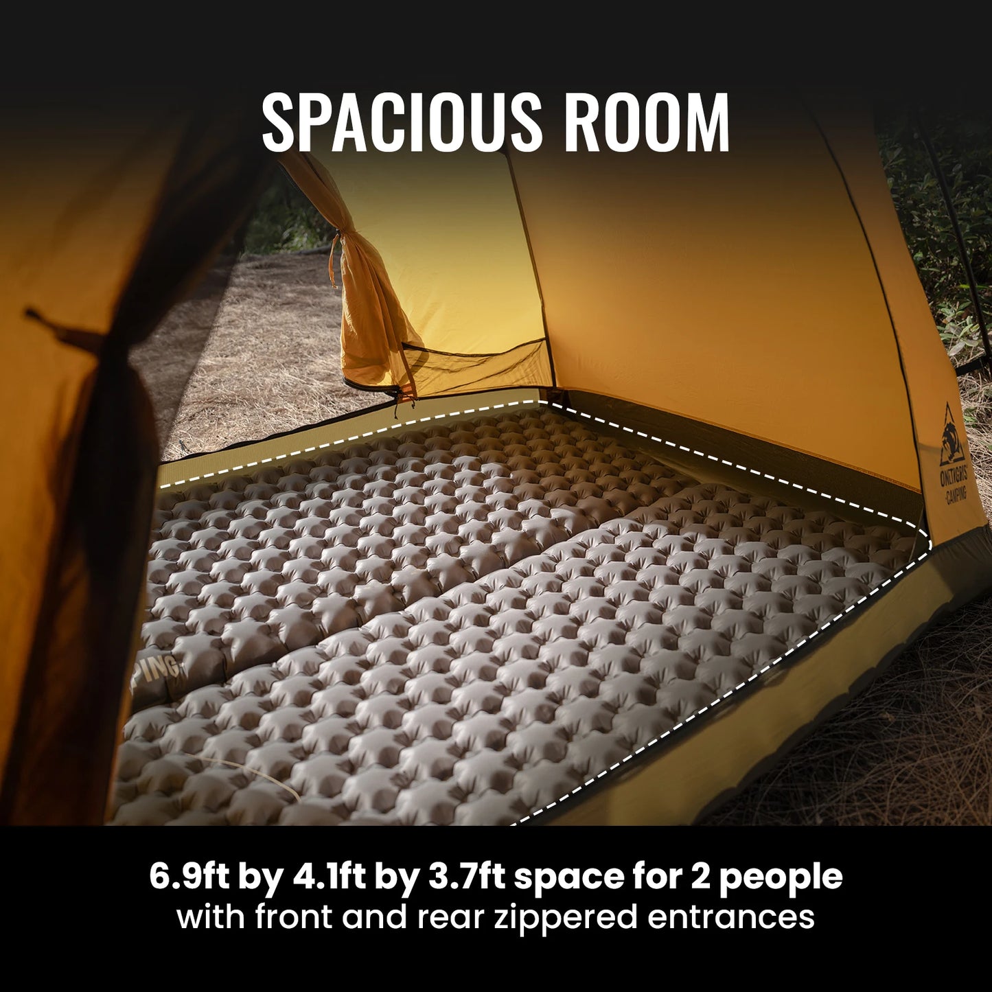 OneTigris Stella Camping Tent 4 Season 2 Person Tourist Tents Lightweight Double Layer