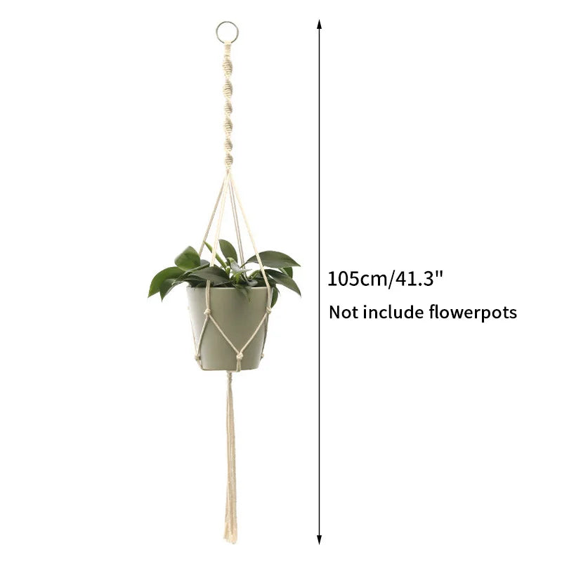 Plant Hanging Basket Handmade Macrame