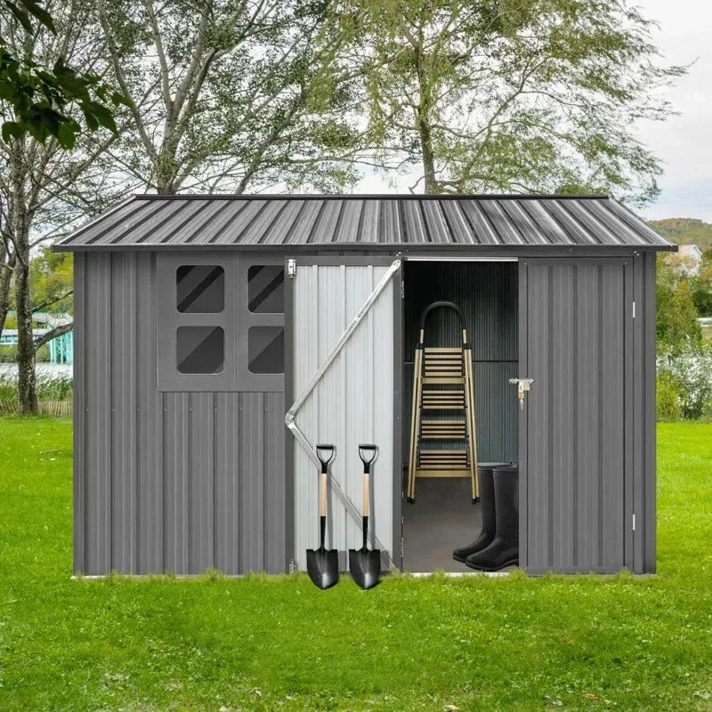 8X 6 FT Outdoor Floor Base.Metal Steel Utility Tool Shed