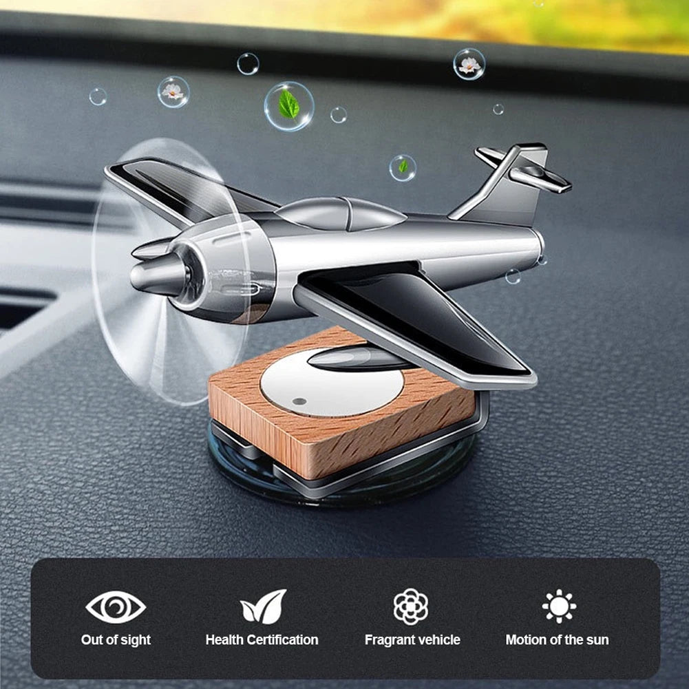 Car interior accessories solar airplane console decoration air freshener