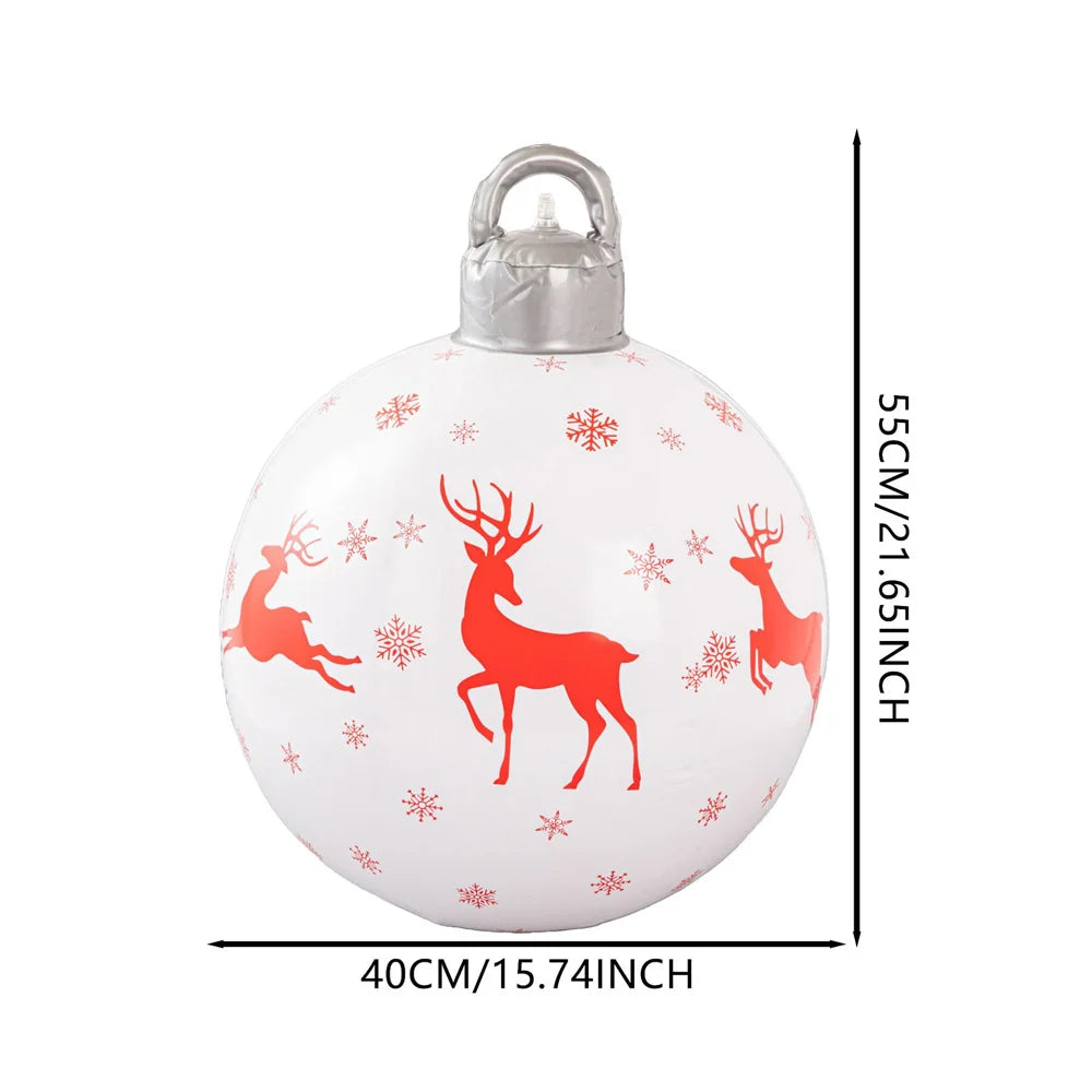 55CM Christmas Inflatable  PVC Giant Christmas Tree Decorations Large Balls Courtyard Ornaments