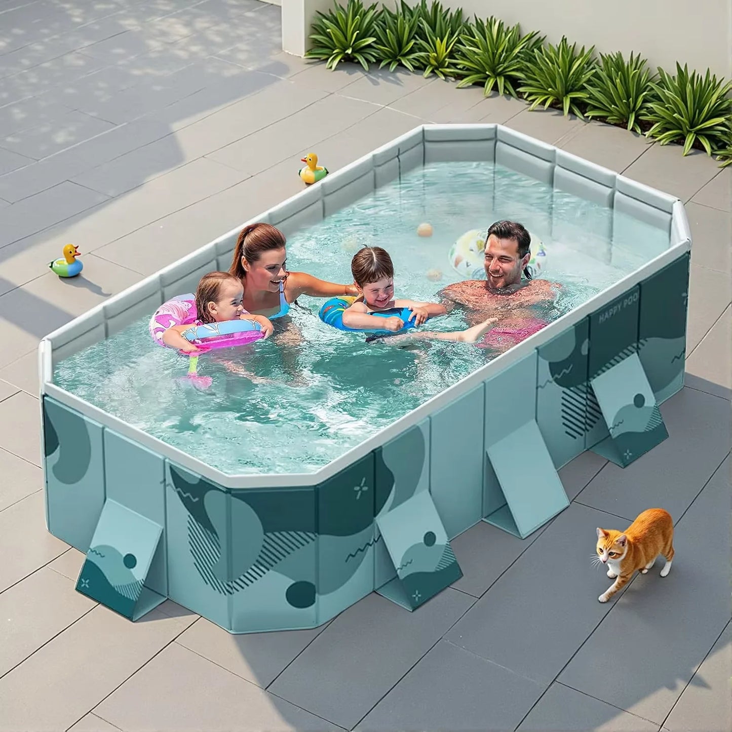 2.1m 2.6m 3m Non-Inflatable Home Swimming Pool Foldable Summer Water Sports Party Pools
