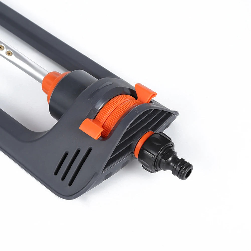 Lawn Sprinkler 4 Modes Water Sprayer with 3/4in Connector Aluminum Tube Swing Sprinkler for Large Area Coverage Yard Garden Lawn