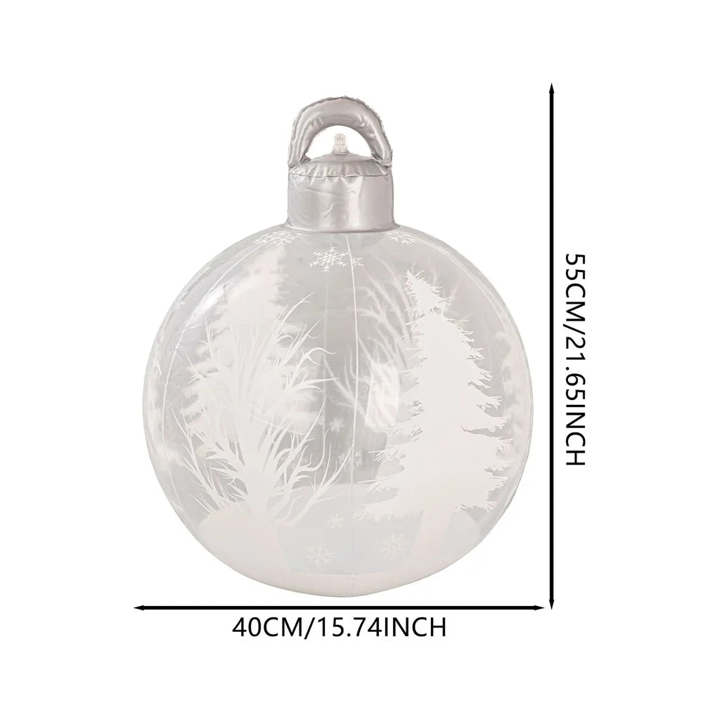 55CM Christmas Inflatable  PVC Giant Christmas Tree Decorations Large Balls Courtyard Ornaments