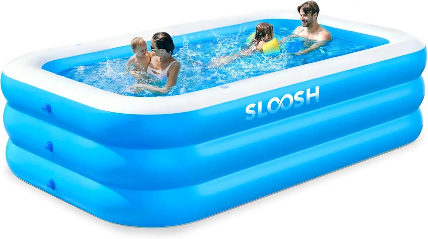 JOYFY 120" x 72" x 22" Full-Sized Inflatable  Summer Family  Swimming Pool