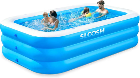 JOYFY 120" x 72" x 22" Full-Sized Inflatable  Summer Family  Swimming Pool