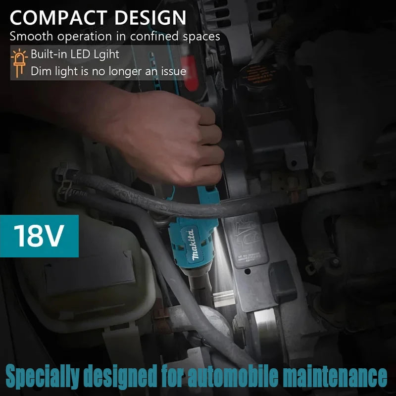 Makita 18V  Brushless Ratchet Right Angle 3/8 Wrench Cordless Variable Speed Power LED