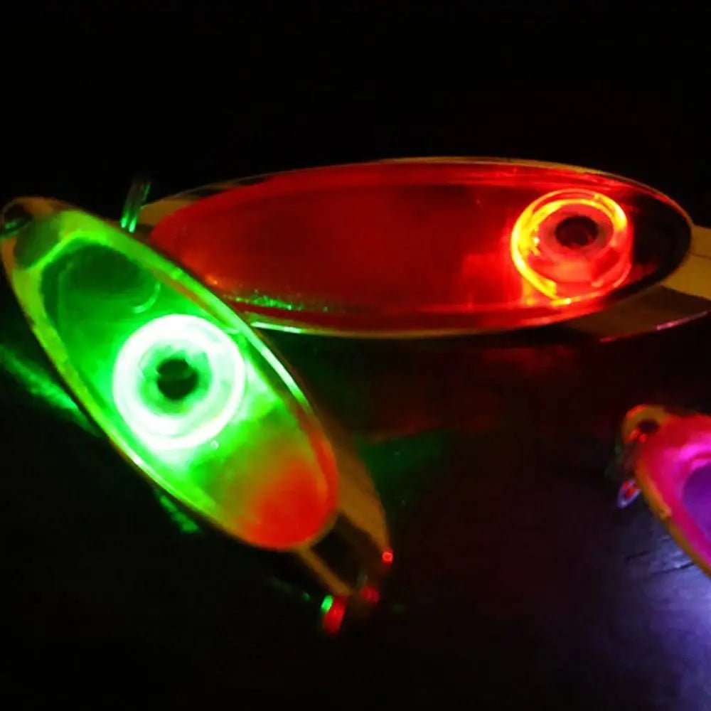LED Deep Drop Underwater Flash Fluorescent Eye Shape Fishing Squid for Night Fishing