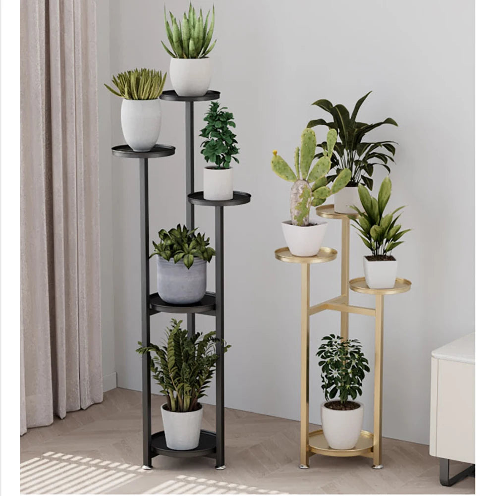 Tiered Plant Stand Indoor, Multi-Layer Metal Corner Planter Stands with Anti-slip Feet