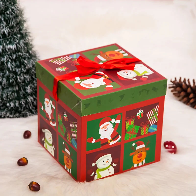 Christmas Gift Boxes Outdoor Present Decoration Under The Tree Package