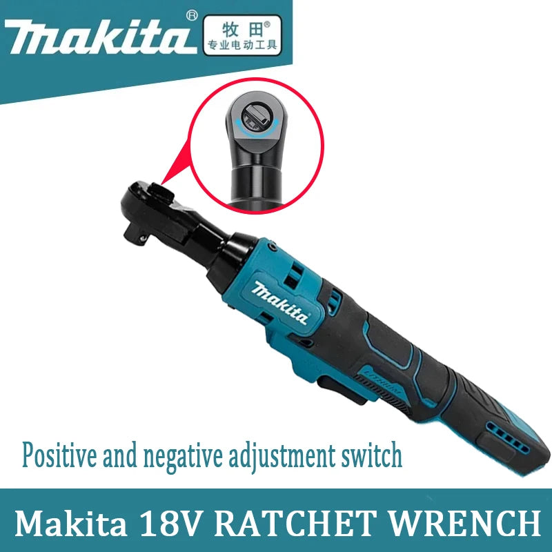 Makita 18V  Brushless Ratchet Right Angle 3/8 Wrench Cordless Variable Speed Power LED