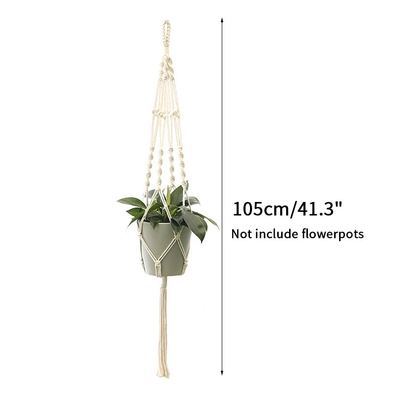 Plant Hanging Basket Handmade Macrame