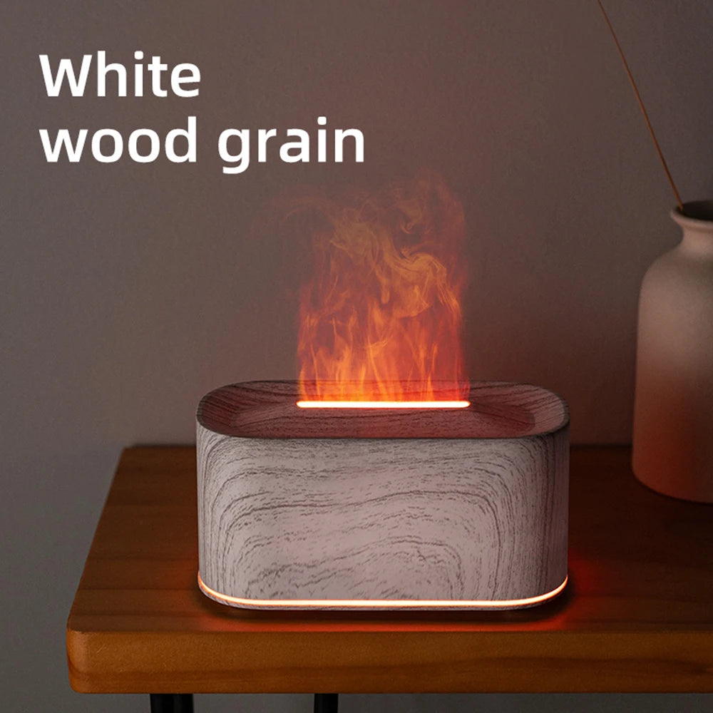 Essential Oil Diffuser Colorful Water Vapor Fire Humidifier for Aroma Therapy Room